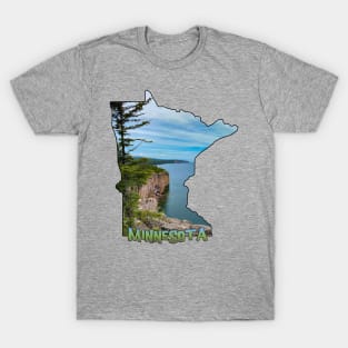 Minnesota State Outline (Palisade Head) T-Shirt